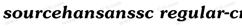 sourcehansanssc regular-cn字体转换